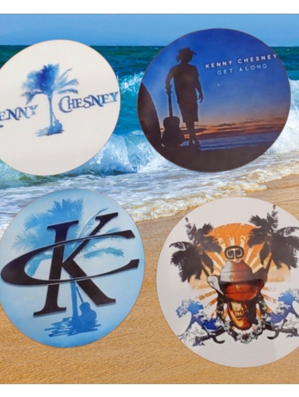 Kenny Chesney Album Cover Coasters